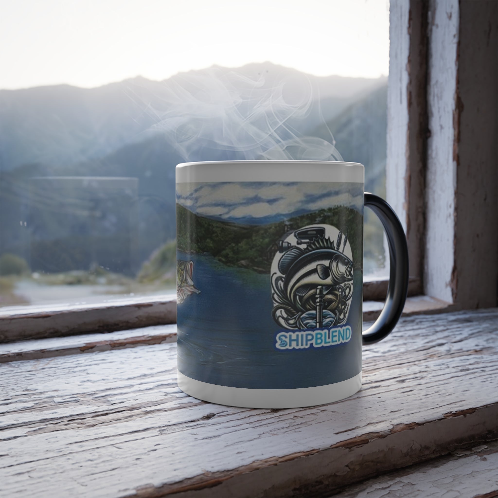 ShipBlend 'Bass Fishing' Fisherman's Mug